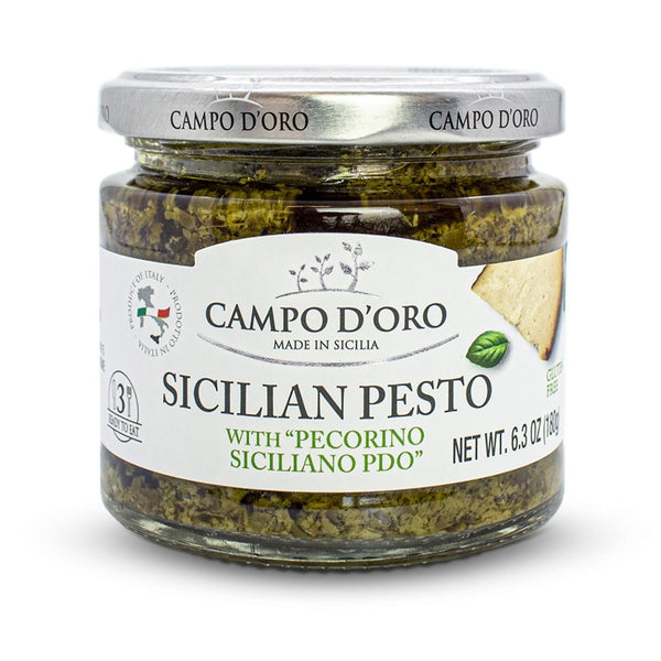 Campo D'Oro, Basil Pesto with Pecorino, 6.35 oz