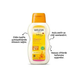 Weleda Baby Body Lotion with Organic Calendula - Natural, Gentle Moisturizer for Sensitive Skin, 6.76 fl oz