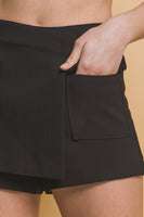 “Bratty Behavior” Black Vertigo Skorts