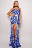 Art Deco Sequins Maxi Dress