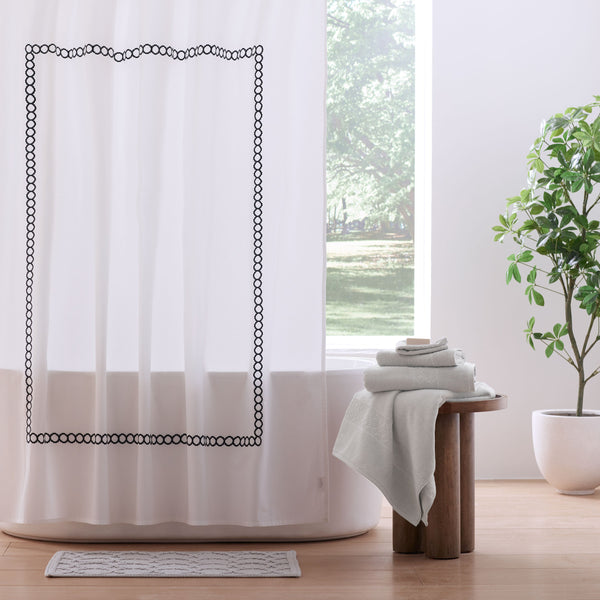 Clean Design Home® Cotton Sateen Shower Curtain