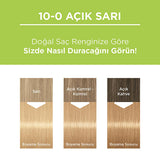 Palette Natural Light Blonde Hair Dye 10-0 - Permanent, Natural Ingredients Enriched Formula