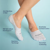 Combed Cotton No Show Socks - 3 Pack