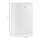 Compact Refrigerator Mini Fridge/Freezer 3.2 Cu.Ft, White