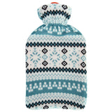 VPW Soft Fleece Covered 2-Liter Hot Water Bottle for Pain Relief & Warmth