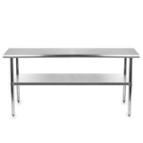 Heavy Duty 72 x 24 inch Stainless Steel Kitchen Restaurant Prep Work Table