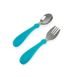 Babyjem Stainless Steel Baby Utensil Set - BPA Free, Ergonomic Design for Independent Eating