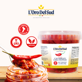 L’Oro Del Sud, Sliced Calabrian Chili Peppers, 2.2 lb (1 kg)