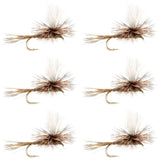 Adams Parachute Classic Dry Fly - 6 Flies Hook Size 18
