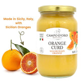 Campo D'Oro, Orange Curd, Sicilian Orange custard cream 13.8 oz