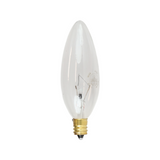Anderic Foundation™ 40-Watt Incandescent Dimmable Light Bulb - 2700K Soft White, E12 Candelabra Base, Torpedo - 6-Pack