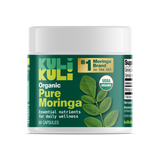 Organic Pure Moringa Powder Capsules (60-Count)