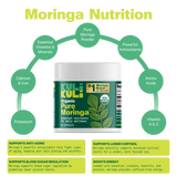 Organic Pure Moringa Powder Capsules (60-Count)