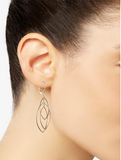 Anne Klein Gold-Tone Orbital Drop Extra Large Earrings