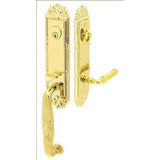 Emtek Imperial Tubular Entry Handleset with Rope and Reed Lever, LH