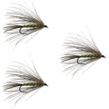 3 Pack Carey Special Soft Hackle Grouse and Olive Wet Fly - Hook Size 10