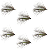 Carey Special Soft Hackle Grouse and Olive Wet Fly - 6 Flies Hook Size 10