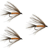 3 Pack Carey Special Soft Hackle Grouse and Orange Wet Fly - Hook Size 10