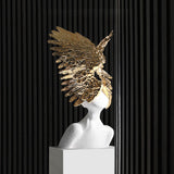 Celestial Grace – Abstract Angel Wings Resin Sculpture | 3CARATS