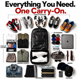 Black Leather Patented Carry-on Bag (XL Design) (Only 300 Made)