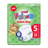 Goon Friend Size 5 Baby Diaper Pants: 24 Count, Hypoallergenic, Skin-Friendly, and Designed for Comfort & Freedom