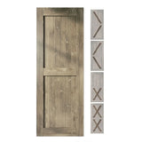 Classic Single Bypass 2 Door Barn Door Kit | Black Hardware