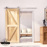 Classic Single Barn Door Kit | Brushed Nickel Hardware