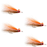 Clousers Deep Minnow Sunfish Streamer- 4 Saltwater - Bass Flies - Size 1/0