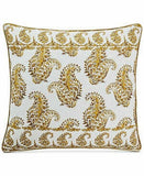 Lacourte 20 x 20 Timara Yellow Embroidered Decorative Pillow