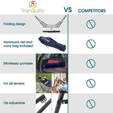Tranquillo Original Collapsible Hammock with Stand for Ultimate Relaxation