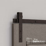 Flat Top Strap Heavy Duty Sliding Barn Door Hardware Kit