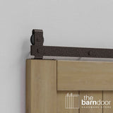 Modern J Top Mount Bifold Barn Door Hardware Kit | 8 Door Biparting