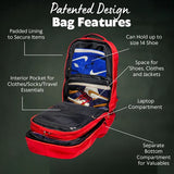 Red Polyester Carry-On Patented Backpack (Only 300 Made)