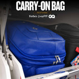 Royal Blue Leather Carryon Bag (XL Design) *Holds Size 17