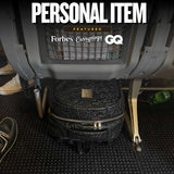 Black Monogram Leather Commuter Bag