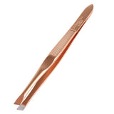Nascita Bronze Slanted Tweezers for Precise Brow Shaping 1 pc