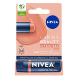 Nivea Tinted Lip Care Balm in Nude for Hydrated Lips 4.8g