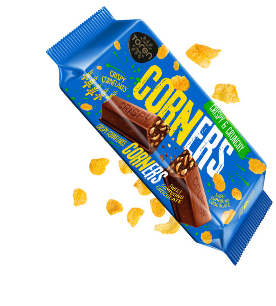 Toren Corners compound chocolate with crispy cornflakes 55g 24 pk