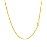 14k Yellow Gold Sparkle Chain 1.5mm