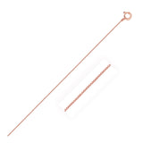 14k Rose Gold Classic Box Chain 0.45mm