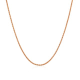 14k Rose Gold Adjustable Popcorn Chain 1.3mm