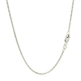 14k White Gold Lumina Pendant Chain 1.0mm