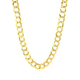 7.0mm 10k Yellow Gold Curb Chain