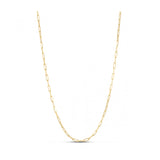 Sterling Silver Gold Plated Paperclip Chain (2.50 mm)