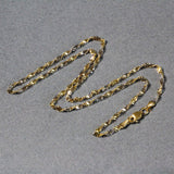 2.0mm 14k Two-Tone Gold Singapore Chain