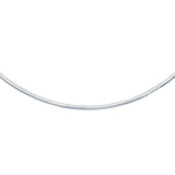 14k White Gold Chain in a Classic Omega (3 mm)