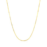 14k Yellow Gold Octagonal Shiny Snake Chain 0.8mm