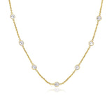 14k Yellow Gold CZ By the Yard Long Links
