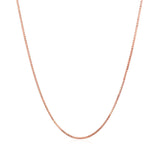 14k Rose Gold Classic Box Chain 0.8mm