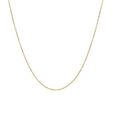 14k Yellow Gold Cable Link Chain 0.5mm